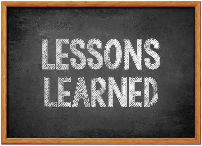 Lessons Learned: 5 Lessons Learned This Week 16th February 2019