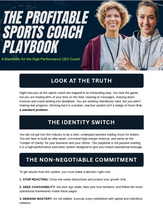 The Profitable Sports Coach Playbook