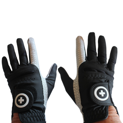 Vision Premium X-Grip 3.0 Washable Black Golf Glove - Pairs